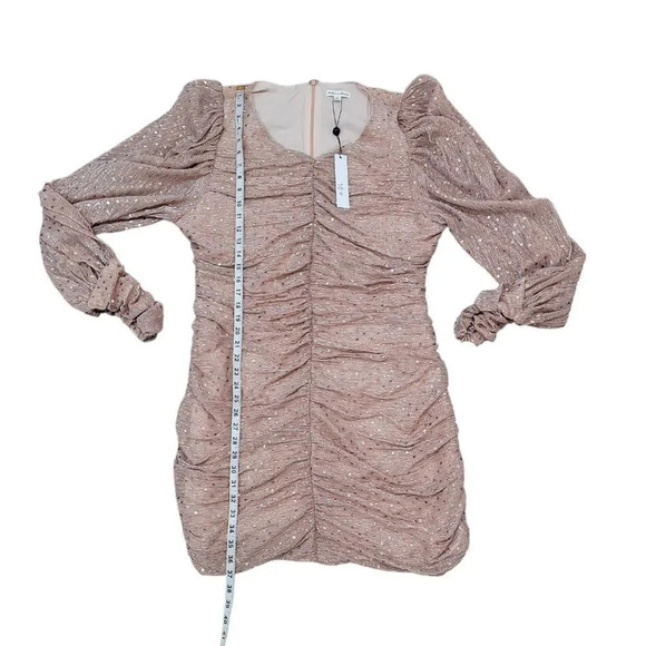 FOR Love & Lemons Ruffled Sequin-Embellished Minidress - Picture 12 of 13